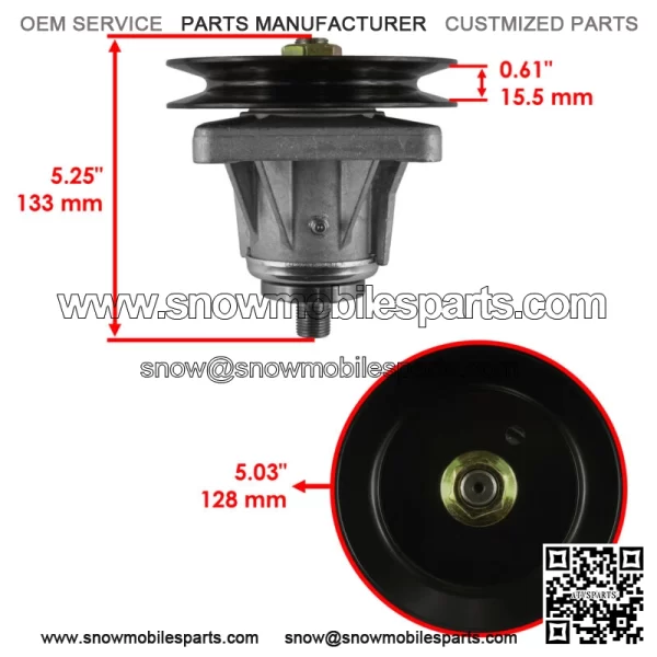 46" Deck Spindles for MTD Huskee 13AX615H731 13AX775H031 13AX775H231 13BX775H031 - Image 3