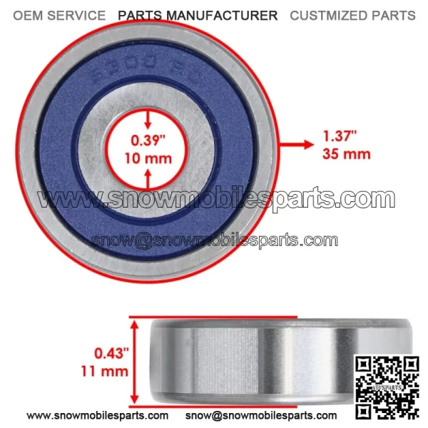 6300 2RSH 6300-2RDQE6 6300-2RSH 6300-2RS Ball Bearing Rubber Sealed 10x35x11 - Image 2