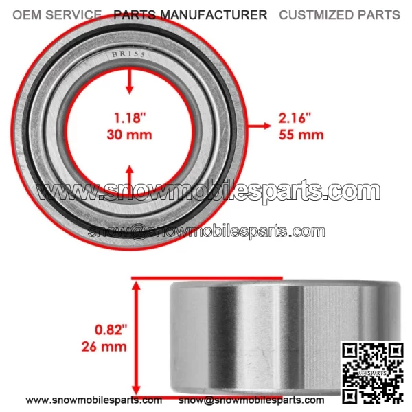 DAC3055CRK 30BWD08A DAC305526 Double Radial Ball Bearings 30x55x26 - Image 2