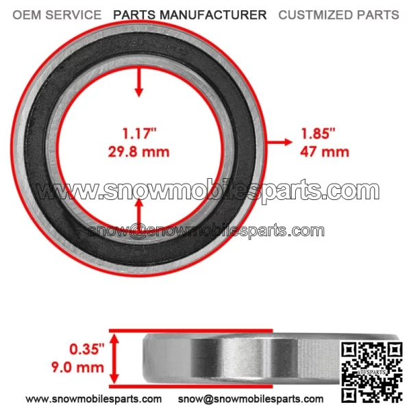 6906-2RS 6906 2RS 61906-2RS 6906DDU Rubber Sealed Ball Bearings 30x47x9 - Image 2