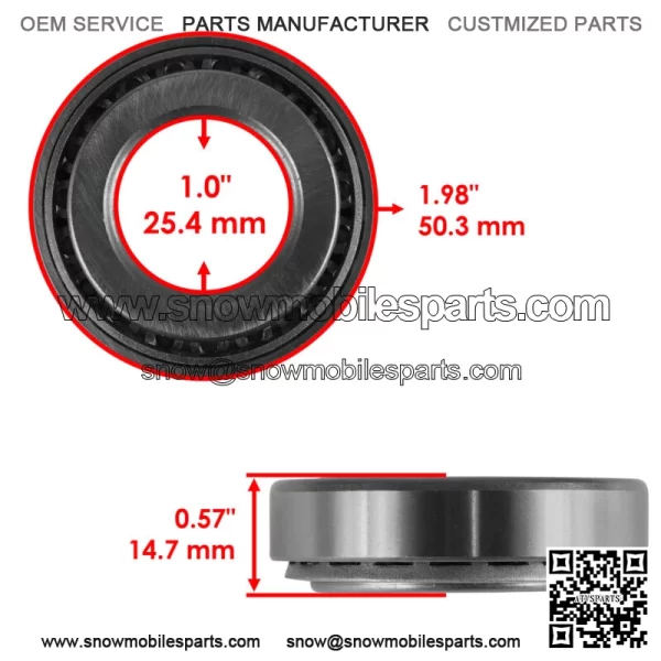 L44643 / L44610 L44643/610 L44643-90049 Tapered Roller Bearings 25.4x50.3x14.7 - Image 2