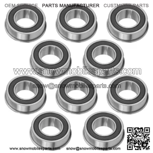 F6003-19-2RS F6003 Flange Deep Groove Sealed Ball Bearings 19x35x13